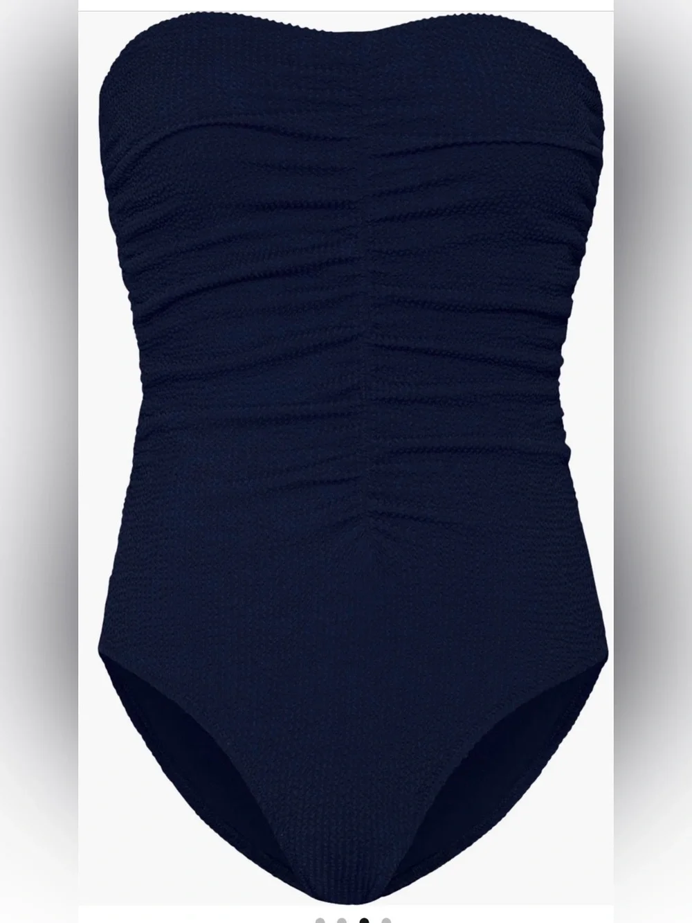 Milly Ruched One Piece Swimsuit NWT size M Navy
